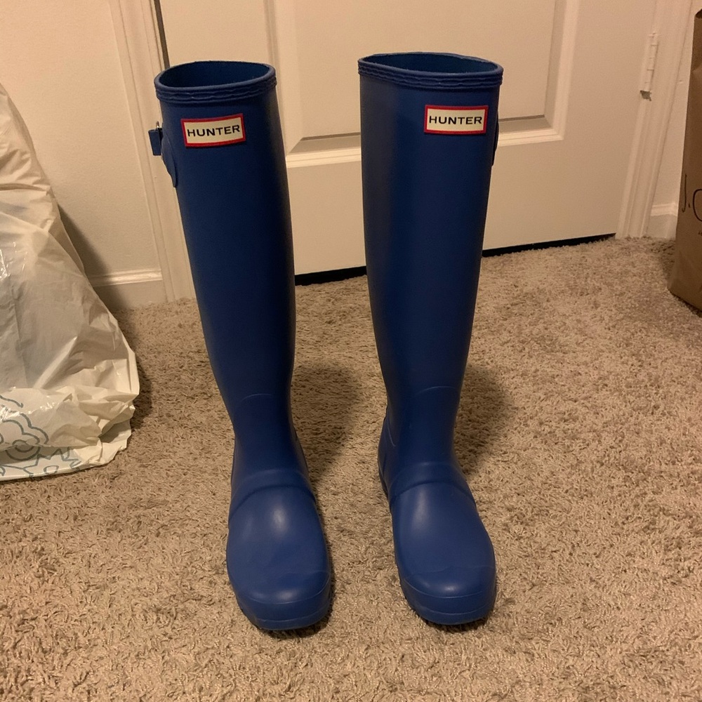 Hunter Rain Boots Blue